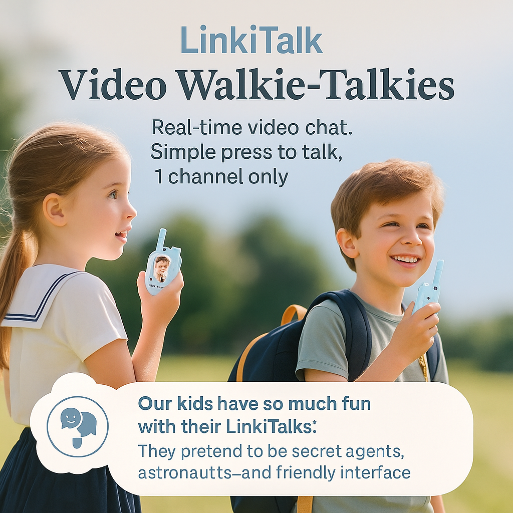 LinkiTalk™ — Smart Video Walkie Talkie for Kids